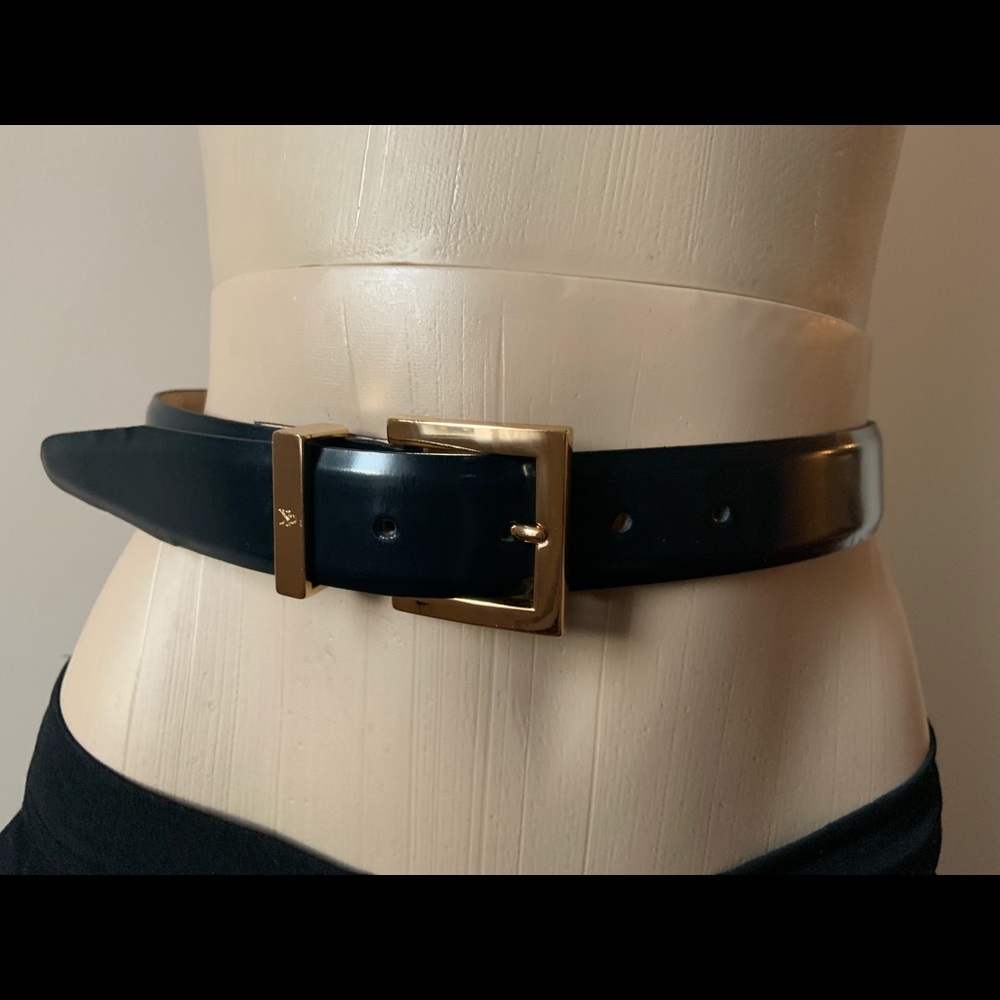 Calvin Klein black leather belt